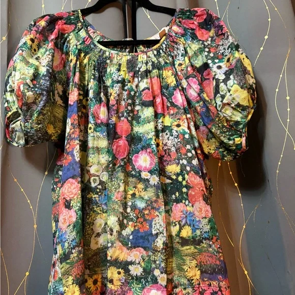 Floral Puff Sleeve Top - Picture 1 of 1